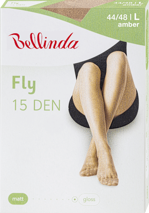 Hlačne nogavice Fly, 15 DEN, 44-48, amber Bellinda