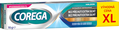 fixační krém na zubní náhrady bez příchuti XL extra silný COREGA