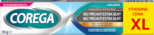 fixační krém na zubní náhrady bez příchuti XL extra silný COREGA