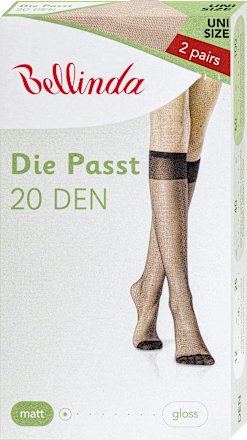 punčochové podkolenky, almond, 2 páry Bellinda