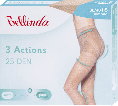 punčochové kalhoty 3ACTIONS, 25 DEN Bellinda