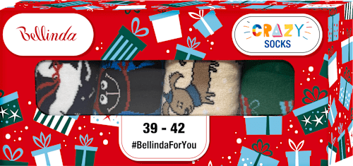 dárková sada Crazy Socks 2, velikost 39-42, mix barev Bellinda