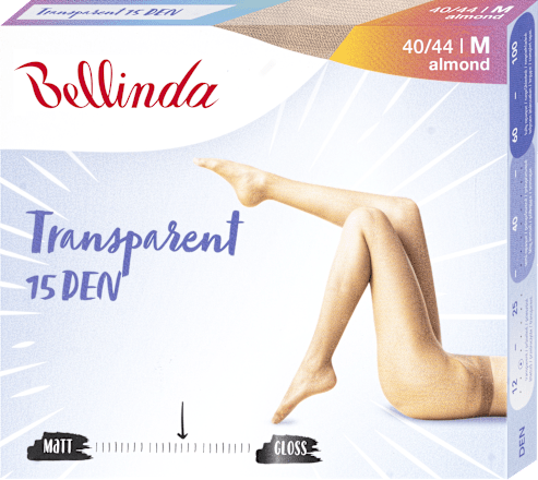 punčochové kalhoty Transparent, velikost M, almond Bellinda