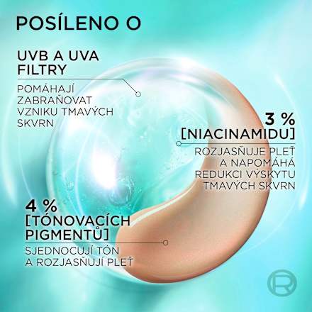 Bright Reveal denní rozjasňující a tónovací Anti-UV fluid  L'ORÉAL PARiS