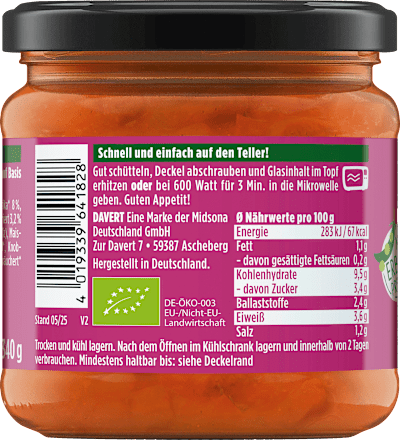 Veggie Bauerntopf mit Kartoffeln, vegan Davert