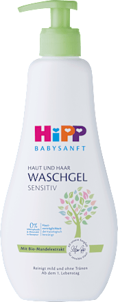 Baby Waschgel Haut & Haar sensitiv HiPP Babysanft