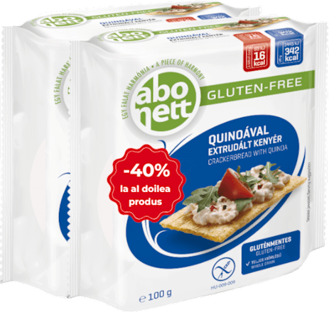 Tartine fără gluten cu quinoa Abonett