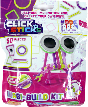 Click & Sticks Imagi-Build Kit - Glitter Colours  ODEON