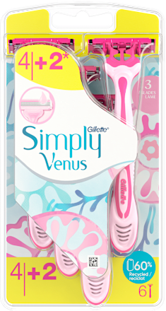 Simply Venus ženski jednokratni brijači s 3 oštrice Gillette Venus