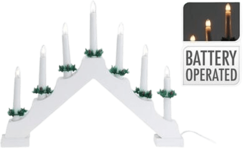 Ornament pod din lemn cu lumânări LED KOOPMAN