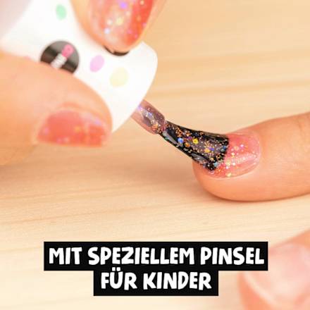 Nagellack Peel-Off Glitzer pink für Kinder MINICO