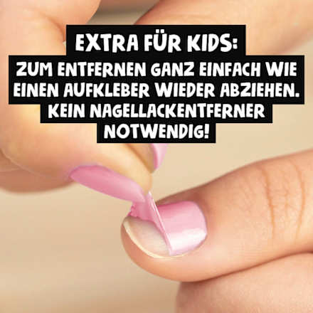 Nagellack Peel-Off rosa für Kinder MINICO