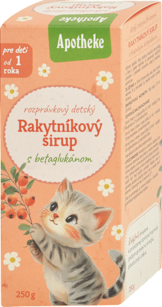Detský rakytníkový sirup s betaglukánom Apotheke