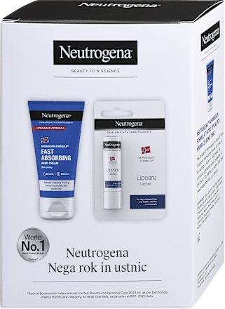 Darilni set za nego rok in ustnic Fast Absorbing Neutrogena
