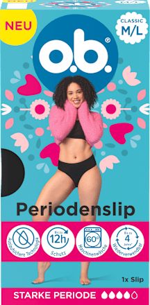 Periodenunterwäsche schwarz, Gr. M/L o.b.