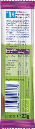 Fruchtriegel Himbeere in Banane-Apfel Giraffe ab 1 Jahr HiPP