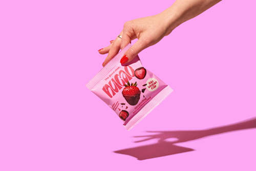 Trockenfrüchte, Crunchy Strawberries, Erdbeeren mit Schokolade nucao