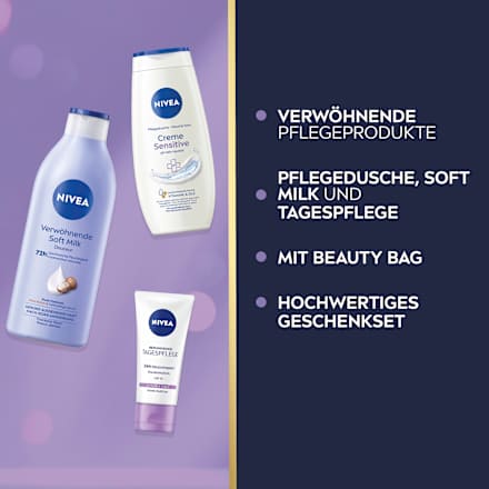 Geschenkset Wegbegleiter + Kosmetiktasche 4tlg NIVEA