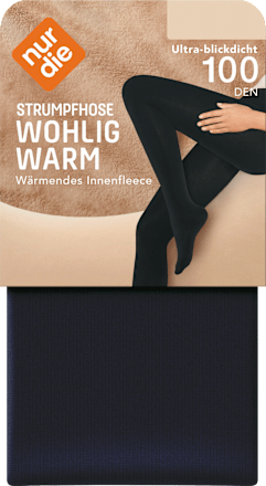 Strumpfhose Wohlig Warm schwarz Gr. 40/44, 100 DEN nur die