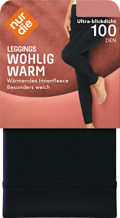Leggings Wohlig Warm schwarz Gr. 40/44, 100 DEN nur die