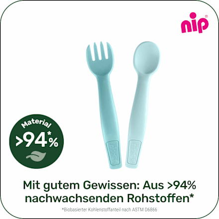 Esslernbesteck mint 2tlg. Nip