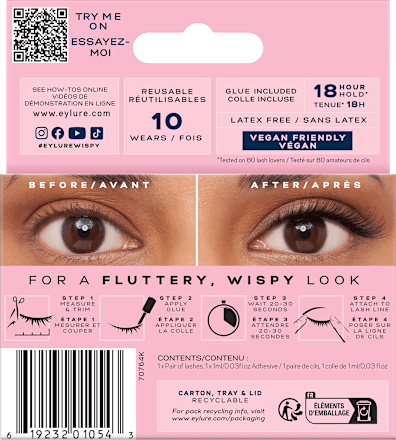 Künstliche Wimpern Light & Wispy 160 Cat Eye (1 Paar) Eylure