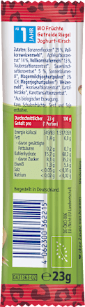 Fruchtriegel Joghurt-Kirsch in Banane, ab 1 Jahr HiPP