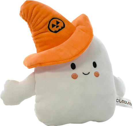 Plüschgeist, weiß-orange Dekorieren & Einrichten