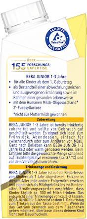 Milchgetränk trinkfertig, Junior, ab 1 Jahr Nestlé BEBA
