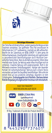 Milchgetränk trinkfertig, Junior, ab 1 Jahr Nestlé BEBA