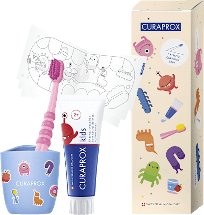 Balíček starostlivosti o zuby Baby modrý CURAPROX