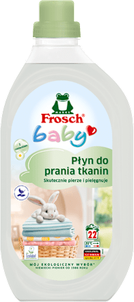 Płyn do prania tkanin, 22 prania Frosch baby