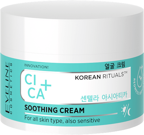Krem kojący dzień/noc Cica+ Korean Rituals EVELINE COSMETICS