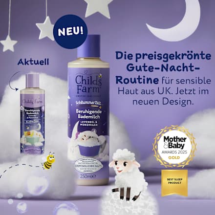 Baby Badezusatz Beruhigende Bademilch Schlummerzeit  Childs Farm
