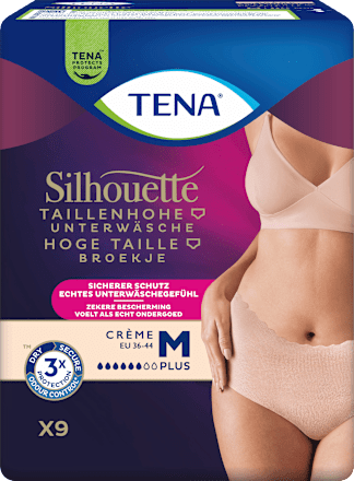 Silhouette Crème Schutzunterwäsche Größe M Plus TENA