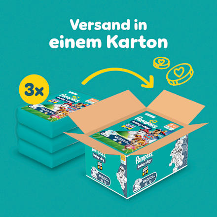 Windeln Baby Dry Gr.3 (6-10 kg) Paw Patrol, Monatsbox Pampers