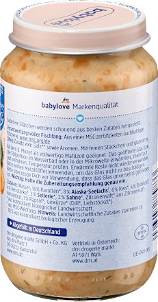 Potrawka warzywna z ryżem i mintajem od 8. miesiąca życia babylove