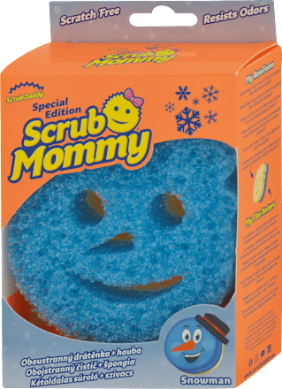 Abrazívna hubka Scrub Mommy Snowman Scrub Daddy
