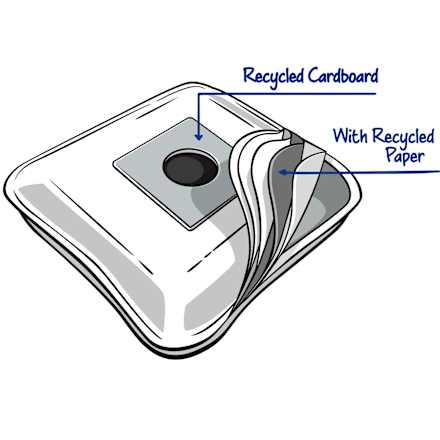 Staubsaugerbeutel  M60 MicroPor Swirl