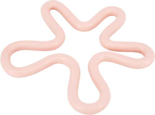 Untersetzer aus Keramik Blume, rosa (12,8x12,5x1 cm)  Soapland