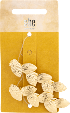 Haarspangen Blätter gold  s-he stylecollection