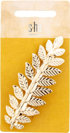 Patentspange Blatt gold s-he stylecollection