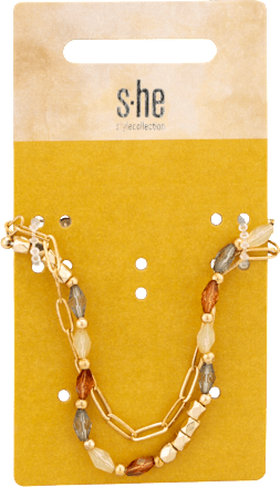 Armbänder 2in1 Gold Mehrfarbig s-he stylecollection