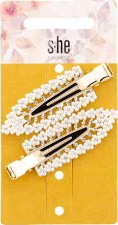 Haarspangen Perlen weiß s-he stylecollection