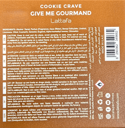 Give Me Gourmand Cookie Crave Woda perfumowana damska Lattafa