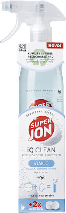 Sredstvo za čišćenje stakla iQ Clean + 2 refill tablete – ulje ružmarina SUPER JON