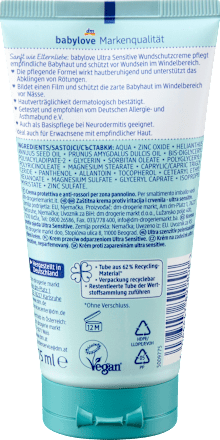 Ultra szenzitív pelenkakiütés elleni krém mandulaolajjal és cink-oxiddal babylove