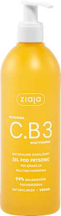 Żel pod prysznic naturalnie nawilżany witamina C.B3 Niacynamid ziaja