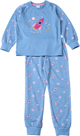 Schlafanzug mit Weltraum-Muster, blau & rosa, Gr. 98 ALANA