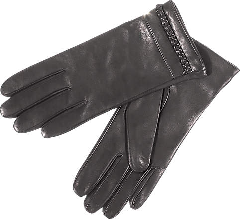 Kožne rukavice, M - crne PURSET